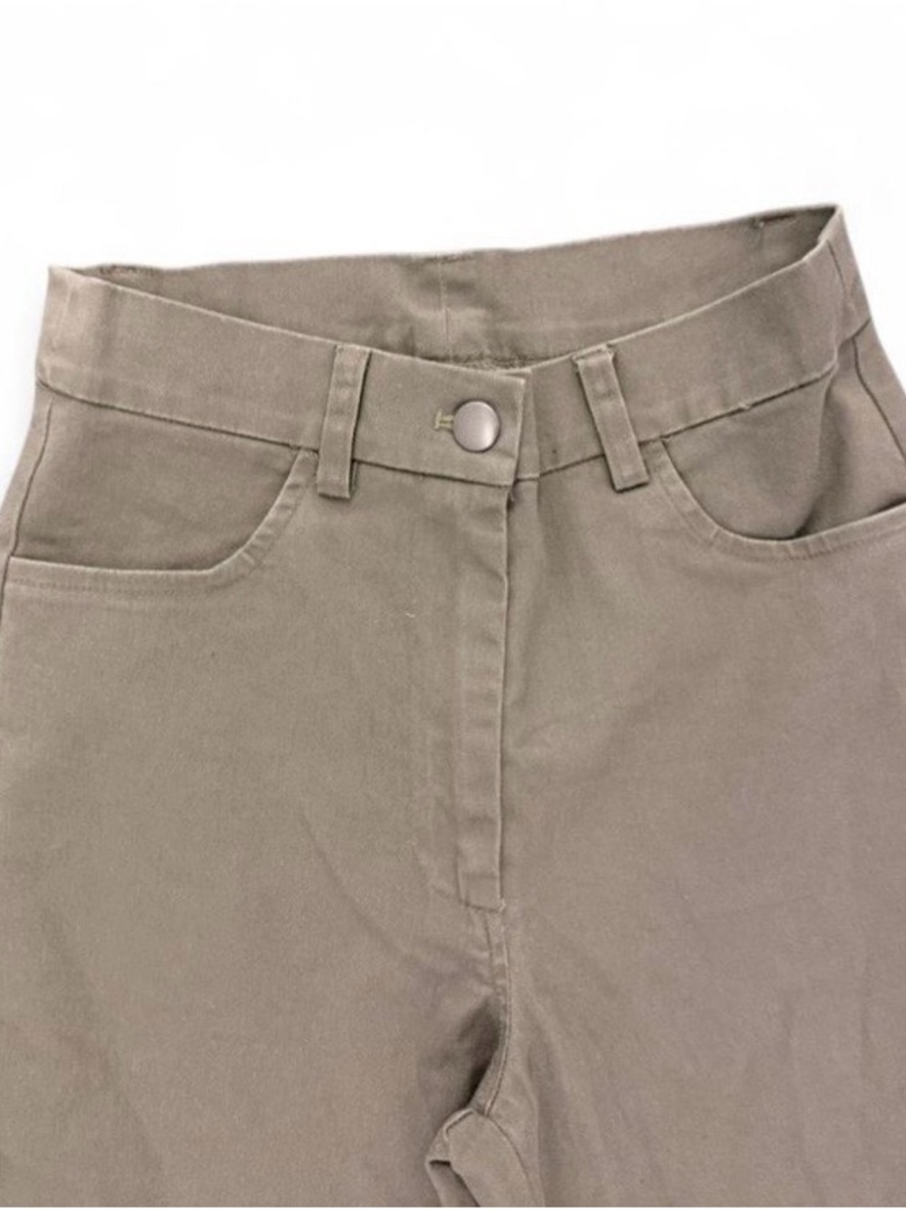 Loup High-Waisted Wide-Leg Pants in Taupe